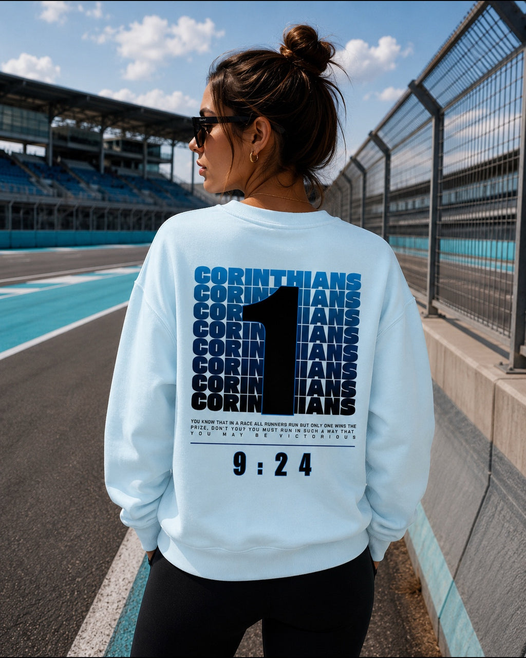 RUN THE RACE - CREWNECK