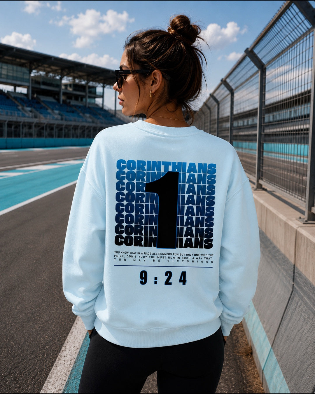 RUN THE RACE - CREWNECK