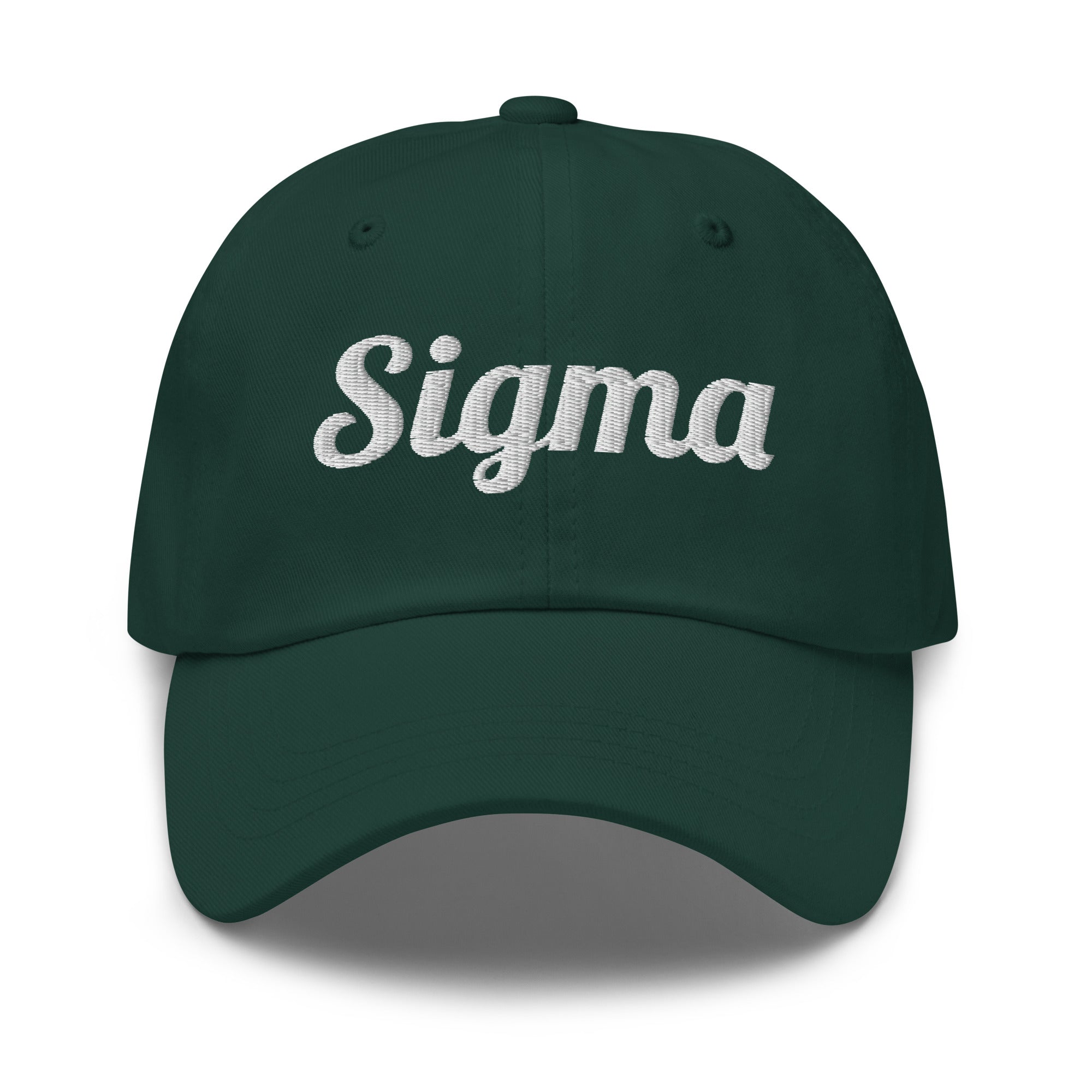 Spruce dad baseball cap with Sigma™ script logo on front