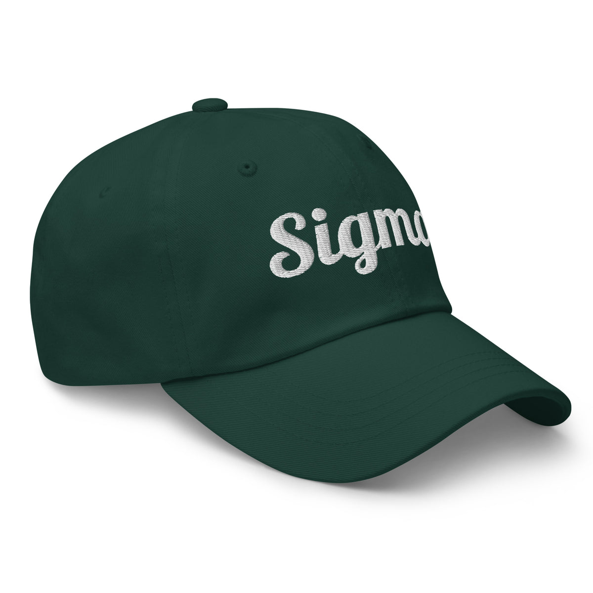 Spruce dad baseball cap with Sigma™ script logo and curved brim